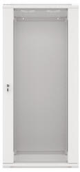 Lanberg 19" fali rack szekrény 27U/600X450 lapraszerelt, szürke V2 (WF01-6427-10S)