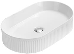 Mexen Grovo lavoar montat pe blat canelat 49 x 31 cm, alb - 22304900 (22304900)