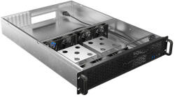 Lanberg Rack szerver ház ATX 650/12 19"/2U (SC01-6502-12B) - mzona