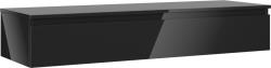 Mexen Orio dulap baie sub lavoar 140 cm cu blat, 1 sertar, negru lucios - 91A10-14023-1-BFC70 (91A10-14023-1-BFC70)
