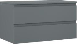 Mexen Orio dulap de baie sub lavoar 90 cm cu blat, 2 sertare, grafit mat - 91A10-09047-2-BFFC66 (91A10-09047-2-BFFC66)