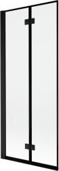 Mexen Mist paravan de duș cu 2 uși, stânga, 80 x 150 cm, ramă neagră, negru - 8A9-080-002-70-70-L (8A9-080-002-70-70-L)