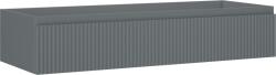Mexen Rivel dulap baie de sub lavoar 120 cm, 1 sertar, canelat, gri mat - 91A20-12023-1-BF66 (91A20-12023-1-BF66)