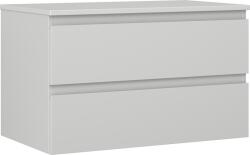 Mexen Orio dulap baie sub chiuvetă 80 cm cu blat, 2 sertare, gri mat - 91A10-08047-2-BFFC62 (91A10-08047-2-BFFC62)