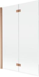 Mexen Mist paravan de duș cu 2 aripi stânga 120 x 150 cm, transparent, cupru periat - 8A9-120-002-65-00-L (8A9-120-002-65-00-L)