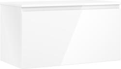 Mexen Orio dulap baie pentru lavoar 90 cm cu blat, 1 sertar, alb lucios - 91A10-09047-1-BFC00 (91A10-09047-1-BFC00)