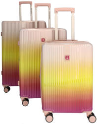 Enrico Benetti Havana pink 4 kerekű 3 részes bőrönd szett (Havana-szett-pink-21001011-03)