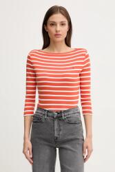 Tommy Hilfiger pamut hosszúujjú fekete, WW0WW40589 - narancssárga L