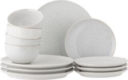 Bloomingville Set pentru prânz Addison alb 12 el (82072024) Serviciu de masa