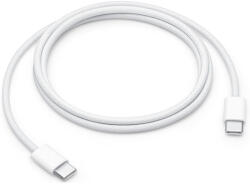  USB Type-C töltő- és adatkábel, USB Type-C, 100 cm, 60W, gyorstöltés, PD, cipőfűző minta, Apple, fehér, gyári