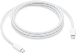  USB Type-C töltő- és adatkábel, USB Type-C, 200 cm, 240W, gyorstöltés, PD, cipőfűző minta, MU2G3ZM/A utódja, Apple, fehér, gyári