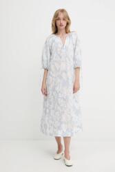Samsøe Samsøe pamut ruha SAMATERA midi, oversize, F25200064 - kék L