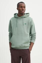 Adidas pamut melegítőfelső Essential zöld, férfi, sima, kapucnis, JD2410 - zöld XL