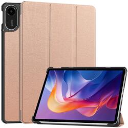  LEATHER Husă tip carte pentru Xiaomi Redmi Pad 2 roz-auriu
