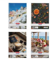 Herlitz Mix A5 80 lap kockás spirálfüzet (400201498) - tintasziget