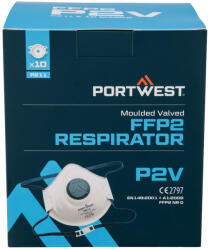 Portwest Formázott FFP2 szelepes maszk (10 db) (P211WHR)