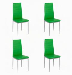 Comenzi-scaune Set 4 scaune bucătărie-verde