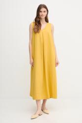 Benetton vászon ruha - sárga XXS