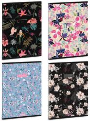 Ars Una A5 extra kapcsos füzet, vonalas Flowers-mix (5521) 25 (53135216)
