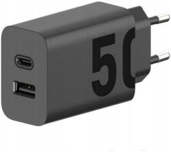 Motorola original charger Type C + USB A 50W MC502/509 black bulk