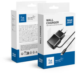 Blue Star travel charger 2A 10W with cable Micro USB TFK-TC-1100B black