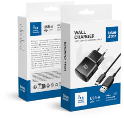 Blue Star travel charger 2A 10W USB A + cable USB A to Micro USB TFK-TC-1100B black