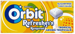 Orbit Refreshers Tropical gyümölcsízű cukormentes rágógumi édesítőszerrel 17, 9 g (A40582)