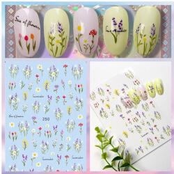  Körömmatrica 250 - virág