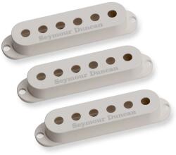 Seymour Duncan Pickup Cover Set for Strat - Parchment with Logo