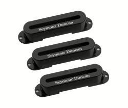 Seymour Duncan Pickup Cover Set for Hot Stack Strat - Black with Logo