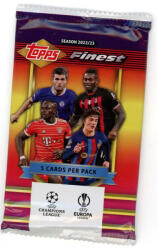 Topps 2022-23 Topps Finest Flashbacks UEFA Club Competitions Soccer Hobby pack - focis kártya csomag