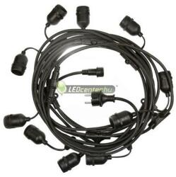 spectrumLED GIRLANDA 5m + 10db E27/230V színes izzóval party füzér, party fény, toldható WOJ16821+11795 (WOJ16821+11795)