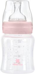 KikkaBoo Baba palack 120ml 0m+ Opció: Víziló álmok rózsaszín