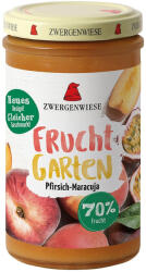 ZWERGENWIESE Gem BIO FARA ZAHAR de piersici si maracuja indulcit cu nectar de agave, 225 g