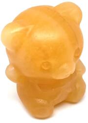 R. M. ékszer Ásványok Figura Kalcit narancs maci 4cm (010521)