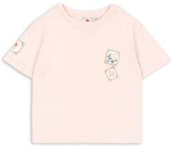 Konges Sløjd gyerek pamut póló RHW X KS LETTRE TEE OCS rózsaszín, nyomott mintás, Rosie Huntington Whiteley KS103612 - rózsaszín 122-128