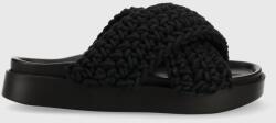Inuikii papucs Woven fekete, női, 70104-105 - fekete Női 37