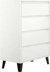 Mobikon Comoda DTD alb negru Bogan 70x38, 8x99, 4 cm (0000406106) Comoda