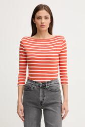 Tommy Hilfiger pamut hosszúujjú fekete, WW0WW40589 - narancssárga XXL