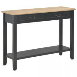VidaXL Masă consolă, negru, 110 x 35 x 80 cm, lemn (249903) - izocor