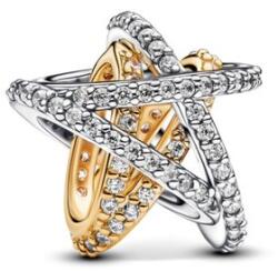 Pandora ékszer Szikrázó csillag kéttónusú charm 763590C01