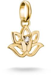 Thomas Sabo Aranyozott ezüst lótusz virág connect charm