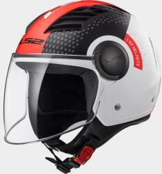 LS2 OF 562.52 Airflow Condor fehér piros fekete nyitott bukósisak XS