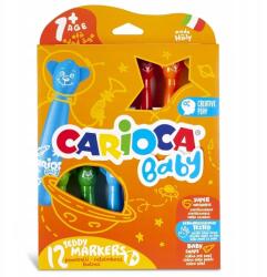 CARIOCA Markerek, 12db, gyerekeknek, 1+ éves kortól (42816)