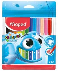 Maped MAPED: Color Peps Ocean kimosható filctollkészlet, 2mm - 12 db (144533)