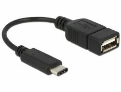 Delock Usb Type-C-USB-A adapter Delock 65579 fekete 15cm