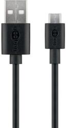Goobay Cablu USB 2.0 A Tata - Micro USB-B Tata, 1m, Goobay (CABLE-USB-UB-1.0BK)