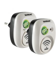 Somogyi Elektronic Silverline IN 25304 elektromos egér- és patkányriasztó, 30 m2 hatókörzet / egység, ultrahang, beltéri, konnektoros, 2 db