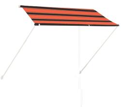 vidaXL narancssárga és barna feltekerhető napellenző 250 x 150 cm (145896)