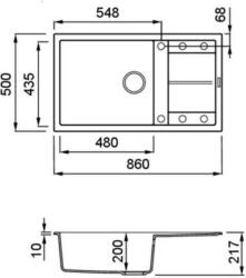 Elleci - Mosogatótálca Unico 410 G59 antracite (qd-mk-LGU41059)